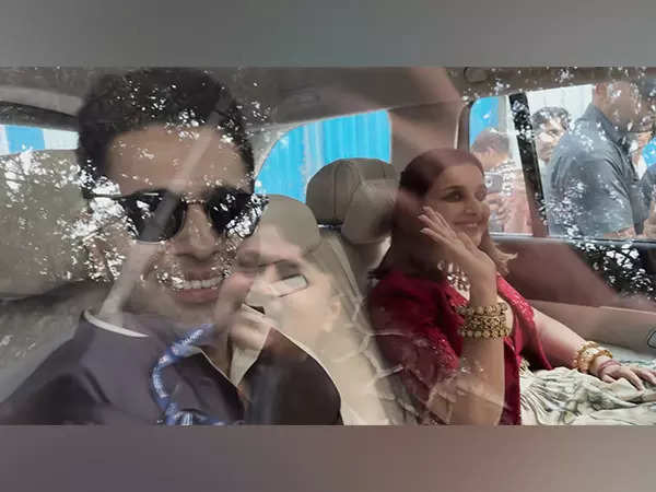 Parineeti Chopra, Raghav Chadha arrive at wedding ceremony of Priyanka Chopra's brother Parineeti Chopra, Raghav Chadha arrive at wedding ceremony of Priyanka Chopra's brother