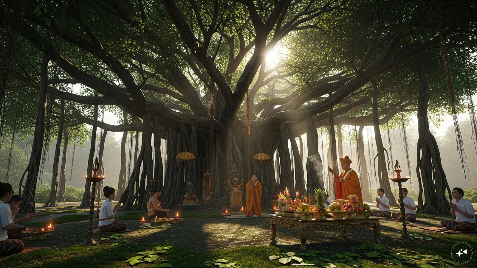 She also issued a curse or blessing: the mouth of the cow would never be considered pure, the Tulsi plant would wither off quickly and never be used in worship of Lord Shiva, Brahmins would never be satisfied with offerings, and she blessed the Banyan tree with immortality and spiritual merit for performing rituals beneath its shade. She also issued a curse or blessing: the mouth of the cow would never be considered pure, the Tulsi plant would wither off quickly and never be used in worship of Lord Shiva, Brahmins would never be satisfied with offerings, and she blessed the Banyan tree with immortality and spiritual merit for performing rituals beneath its shade.